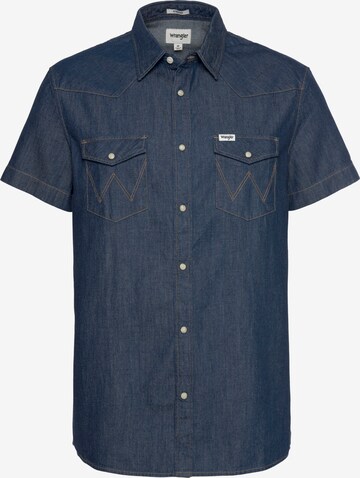 All Terrain Gear by Wrangler Button Up Shirt in Blue: front