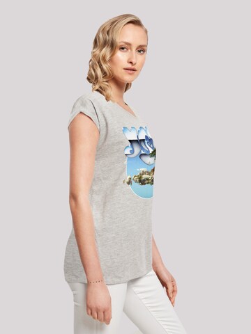 F4NT4STIC Shirt 'Yes Chrome Island' in Grijs