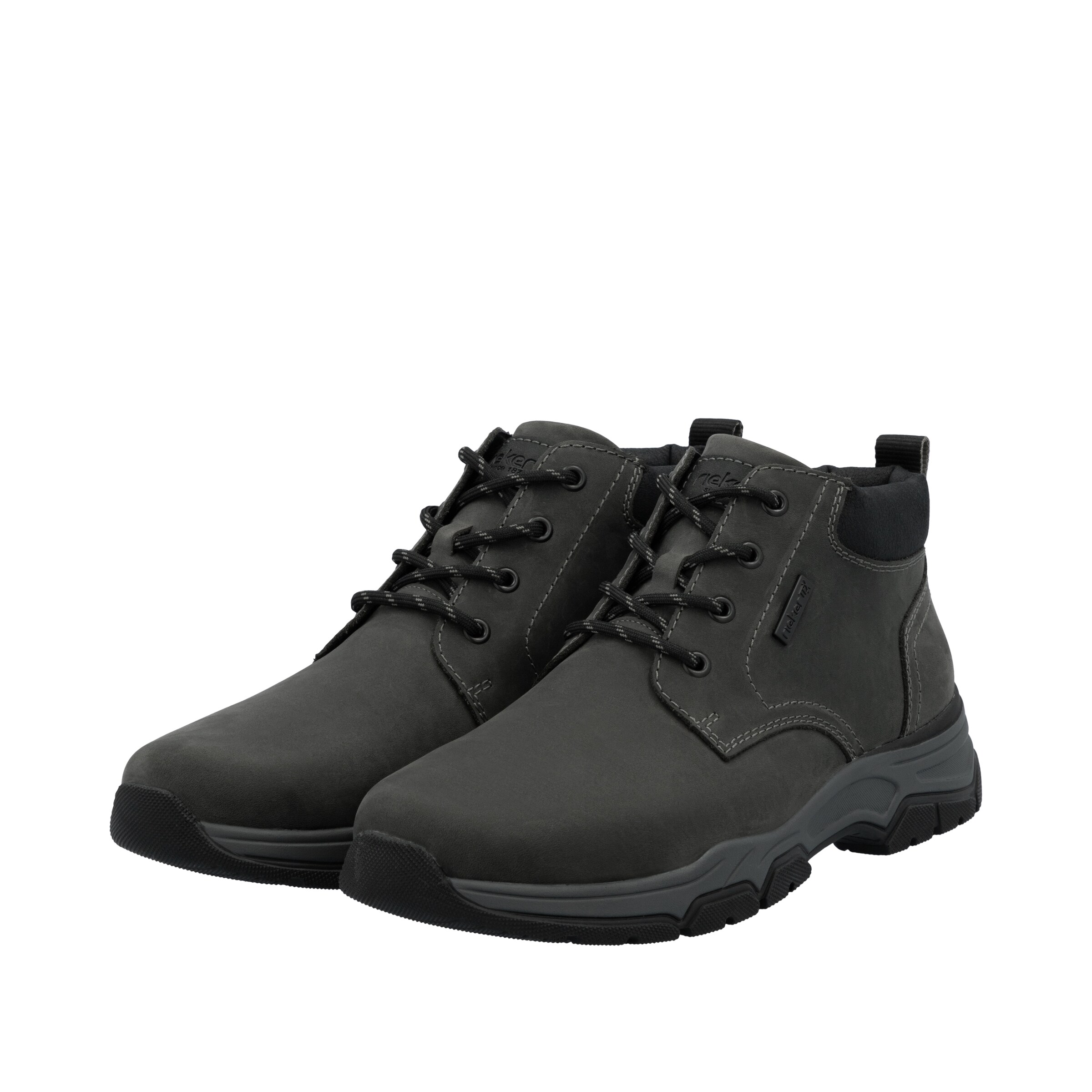 Rieker Schnürstiefel in Grau