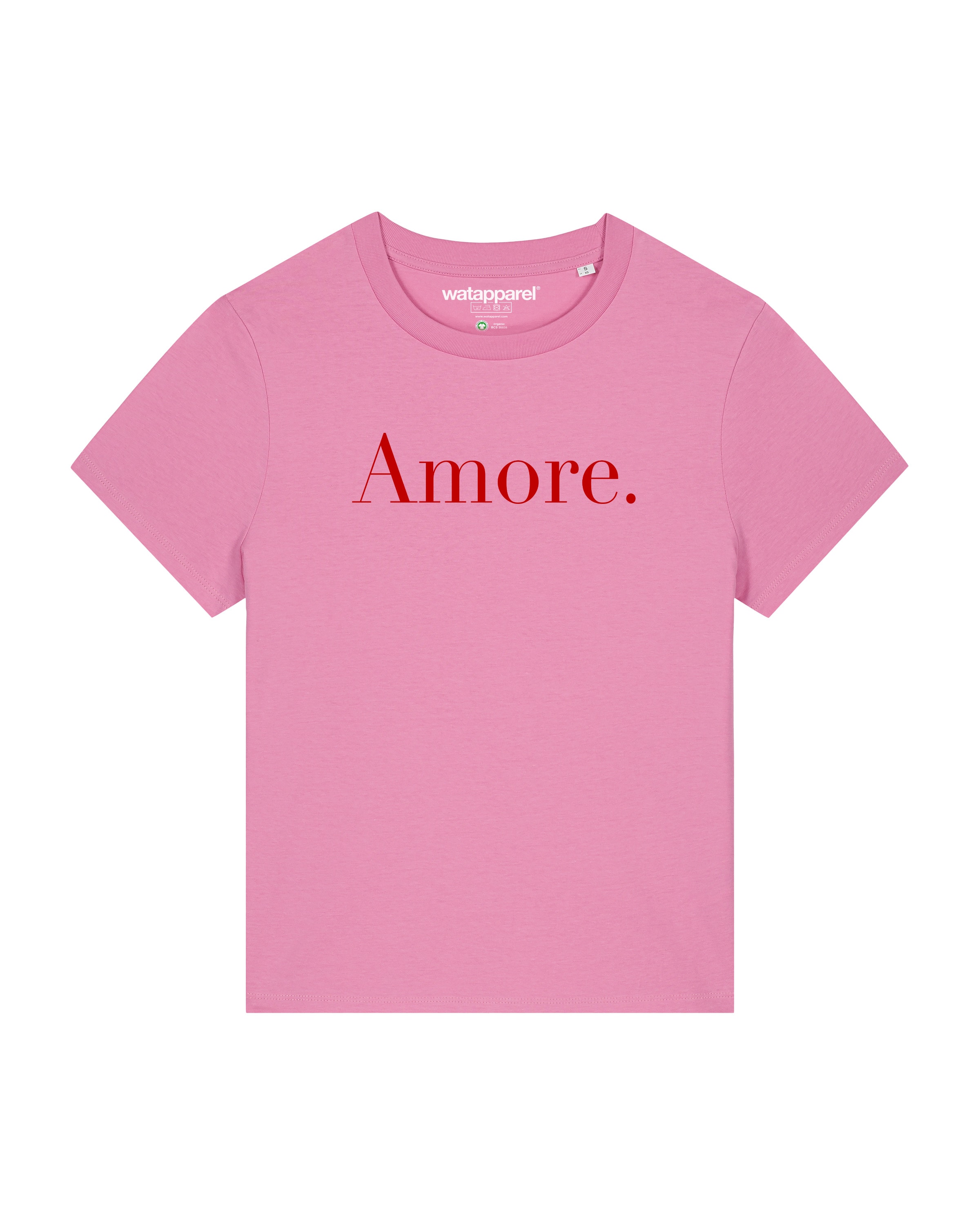 Watapparel T-Shirt ' Amore ' in Pink: Vorderseite