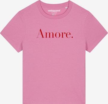Watapparel Shirt ' Amore ' in Pink: front