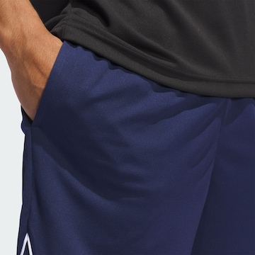 ADIDAS PERFORMANCE Loosefit Sportbroek in Blauw