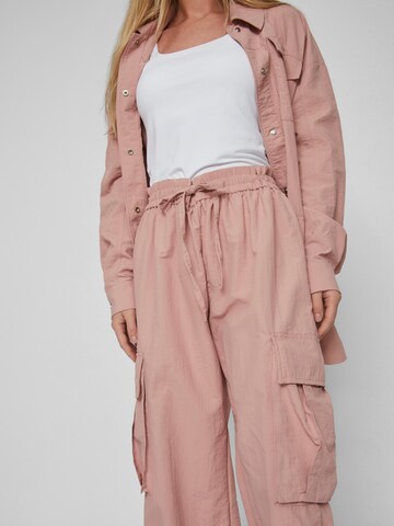 VILA Tapered Trousers 'POCKY' in Pink