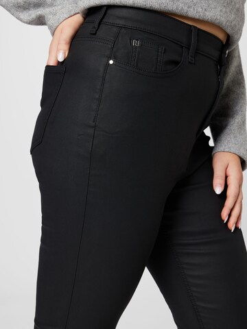 River Island Plus - Skinny Calças de ganga em preto