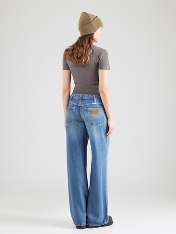 Wide leg Jeans 'WORLD WIDE' de la WRANGLER pe albastru