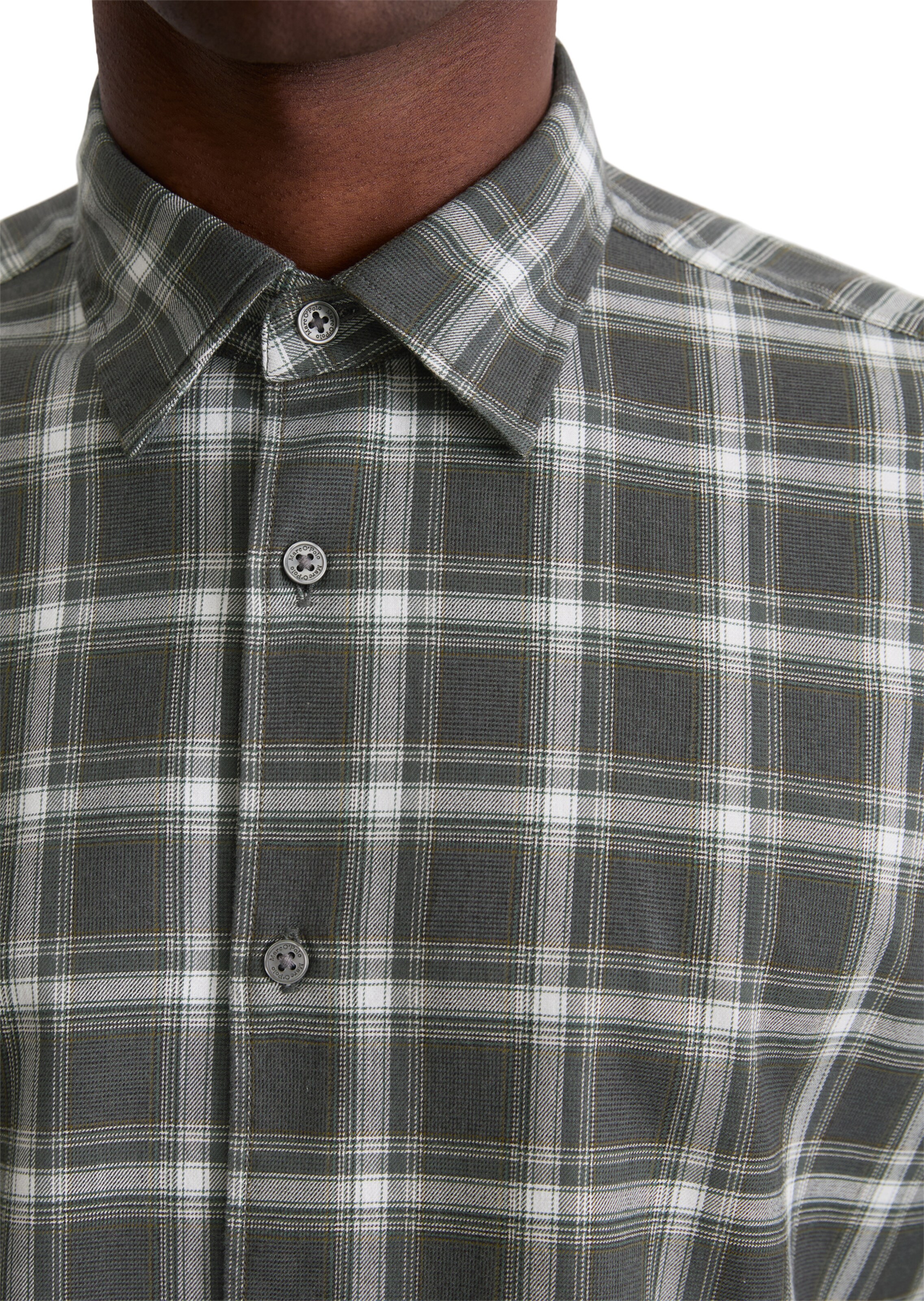 Marc O'Polo Regular fit Button Up Shirt in Grey