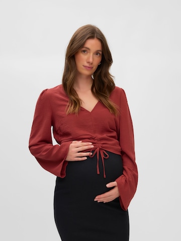 Chemisier 'VMMLISBETH' Vero Moda Maternity en rouge : devant