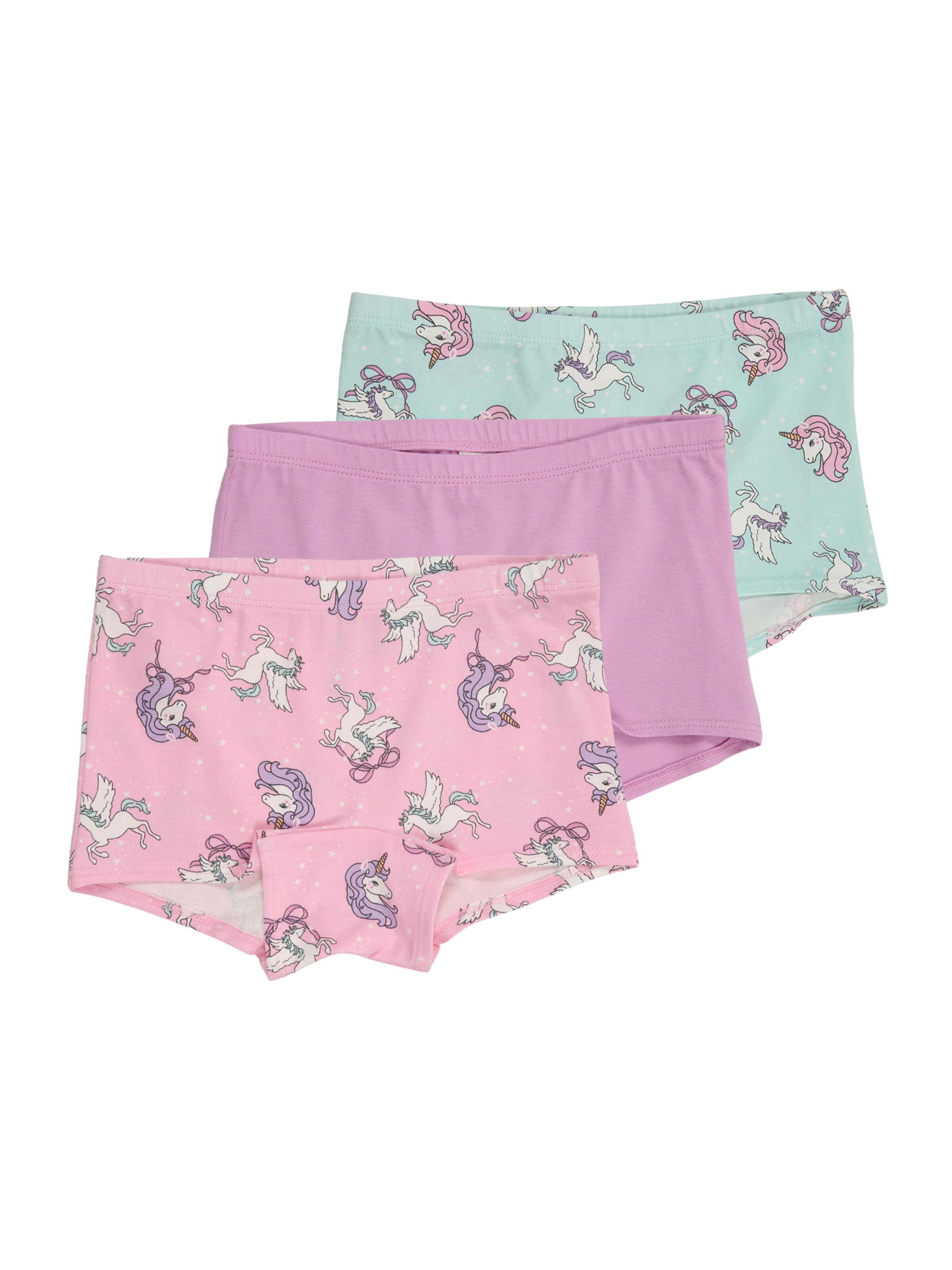 Lindex Onderbroek 'Unicorns And Bows' in Groen: voorkant