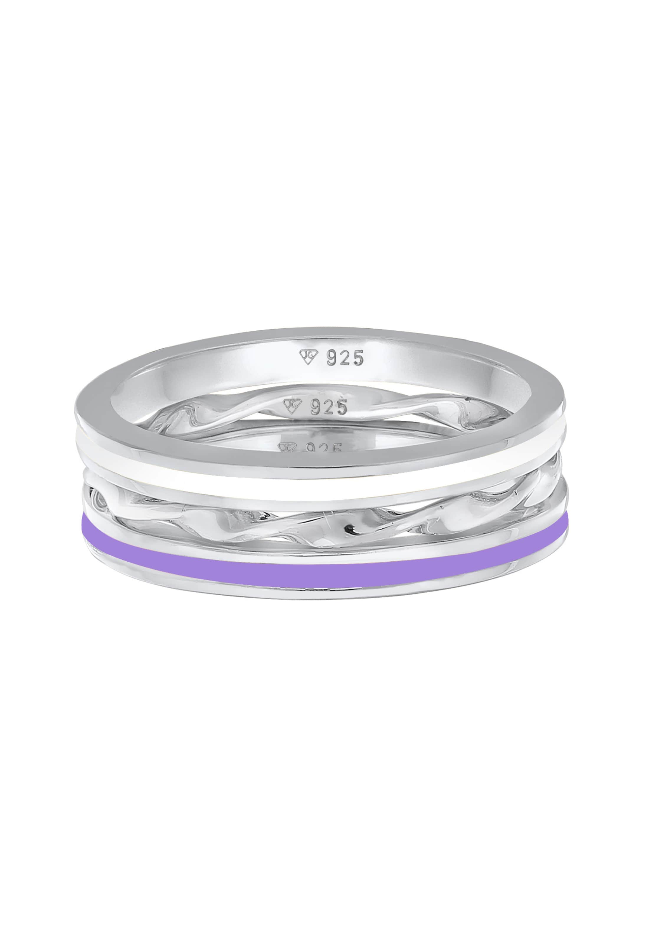 Bague ELLI en argent : devant