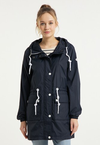 DreiMaster Maritim Between-Seasons Parka in Blue: front