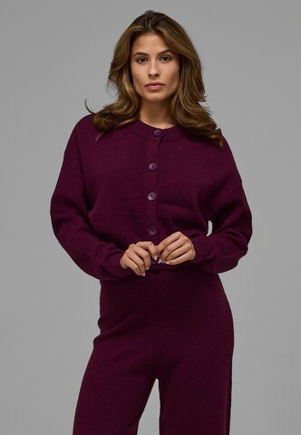 Estelou Strickjacke in Rot: Vorderseite