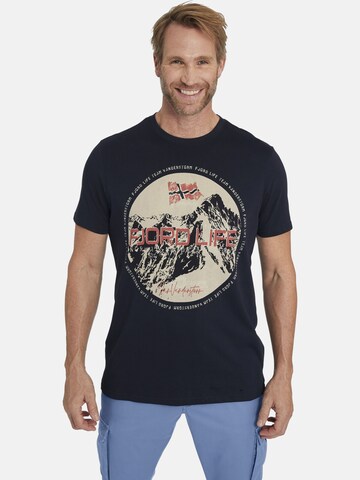 Jan Vanderstorm T-Shirt ' Benyamin ' in Blau: Vorderseite