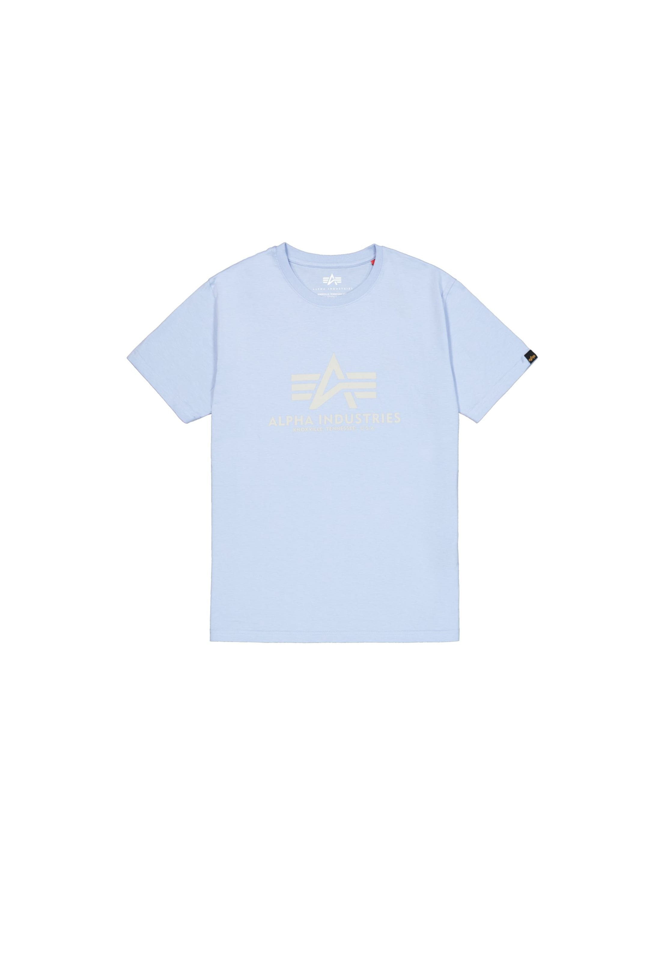 T-Shirt ALPHA INDUSTRIES en bleu : devant
