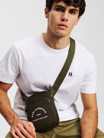 Borsa a tracolla 'Rue St-Guillaume' di Karl Lagerfeld in verde: frontale