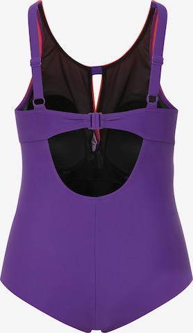 Ulla Popken Swimsuit in Purple