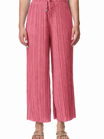 Worldclassca Bügelfaltenhose 'Damen Plissee Sommer Hose' in Pink: Vorderseite