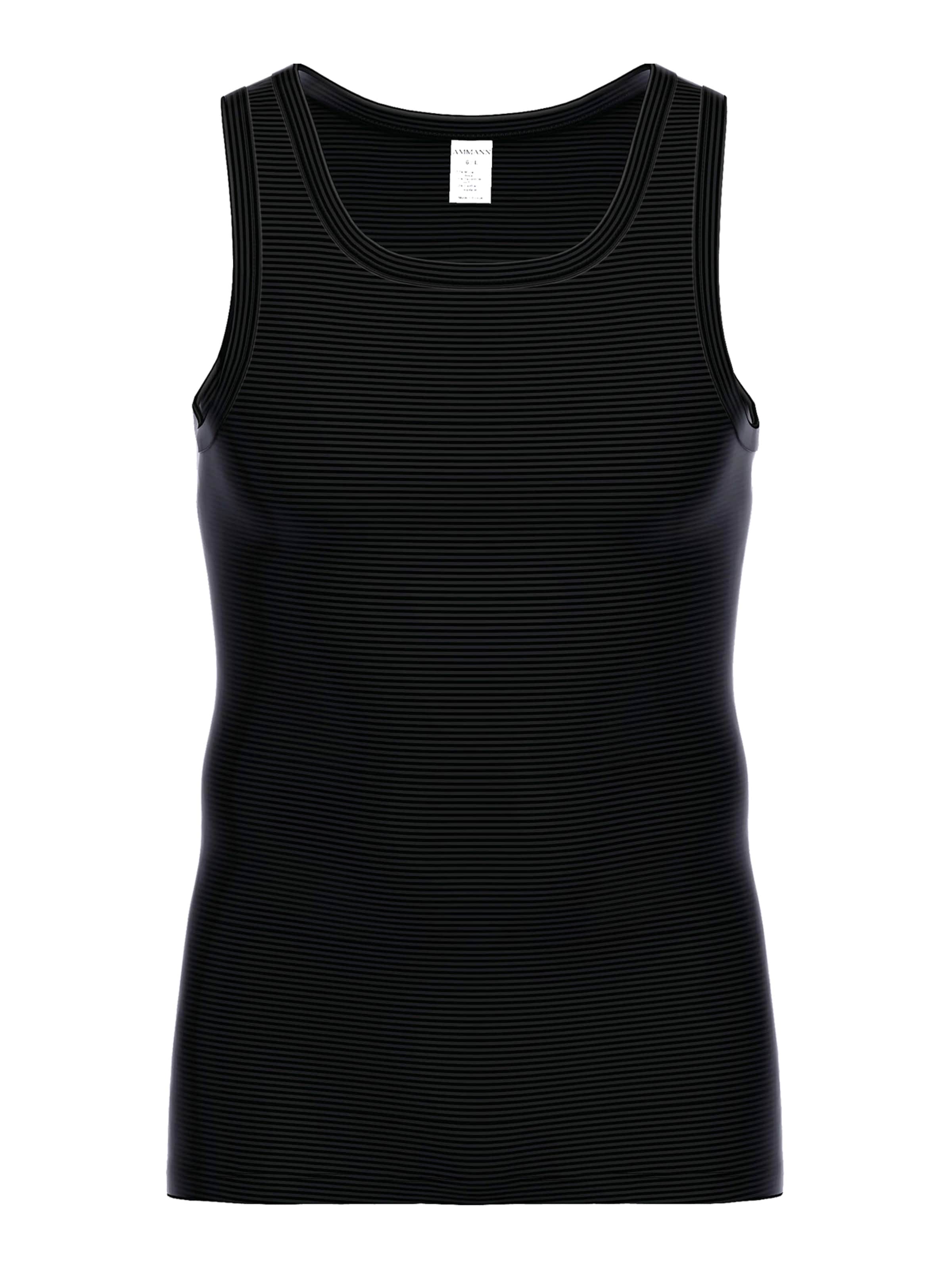 Maillot de corps ' Cotton & More Athletic ' Ammann en noir