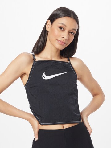 Nike Sportswear Top 'CAMI' - fekete: elől