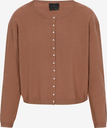 DreiMaster Klassik Gebreid vest in Beige: voorkant