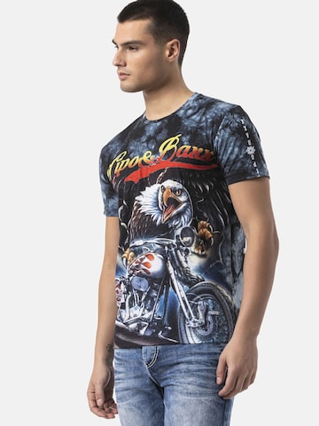 CIPO & BAXX Shirt 'CT821' in Blue