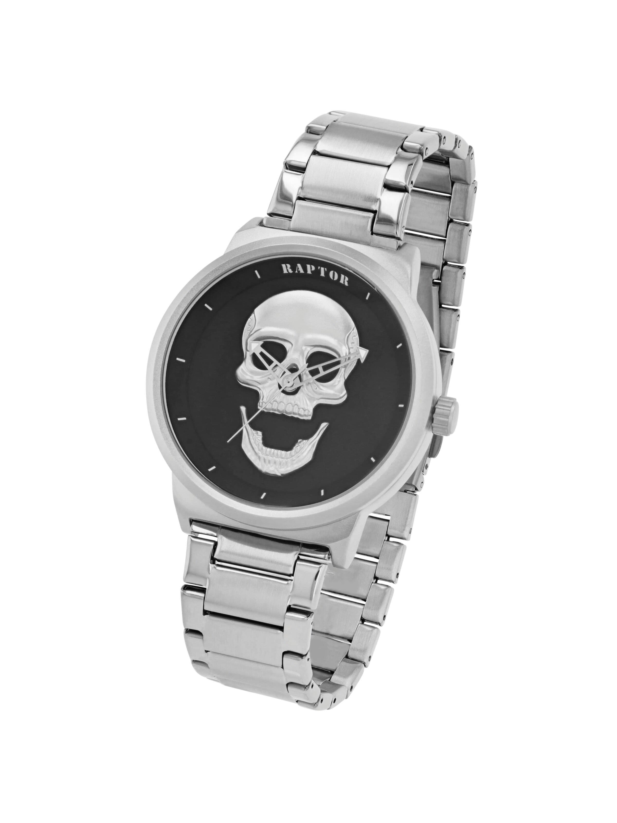 Raptor Analog Watch 'Jano, 3 ATM' in Silver: front