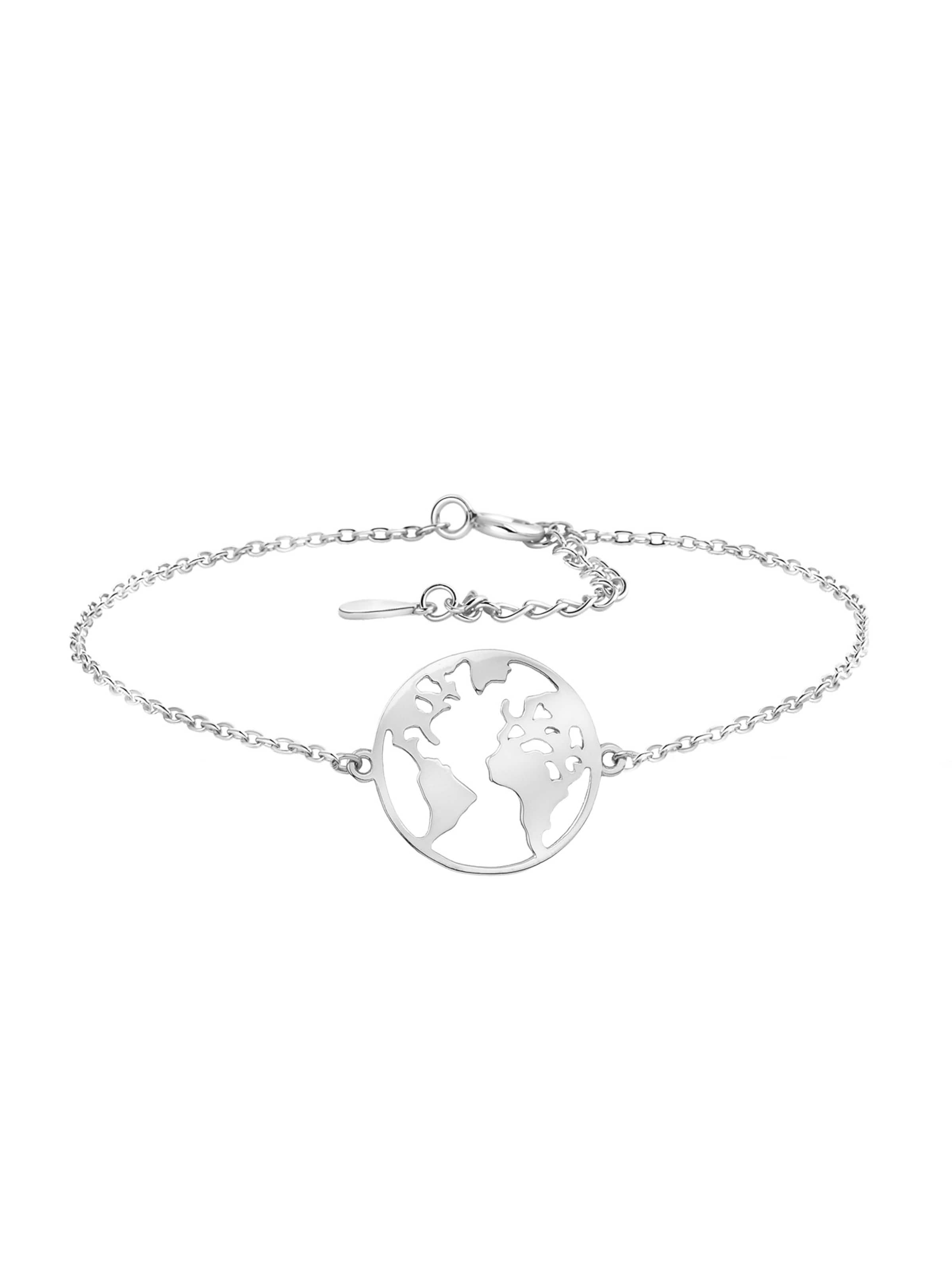 Sofia Milani Bracelet 'World' in Silver: front