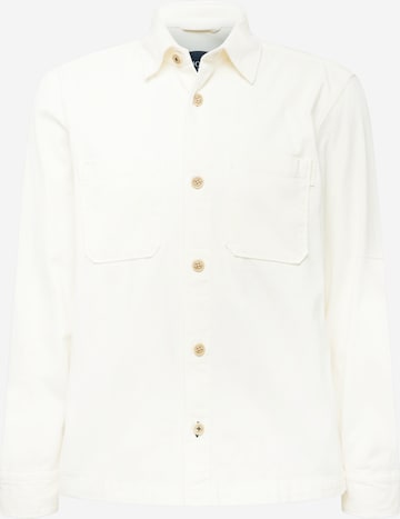 JOOP! Jeans Button Up Shirt 'Haper' in White: front