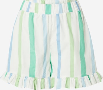 Regular Pantalon 'NLFHit' LMTD en blanc : devant