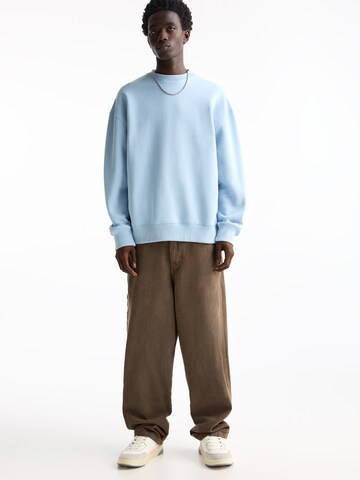 Pull&Bear Sweatshirt i blå