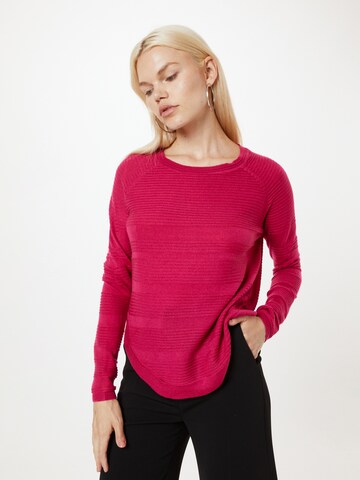 Pull-over 'CAVIAR' ONLY en rose : devant