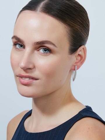 Boucles d'oreilles 'Mosiath' Luxenter en argent : devant