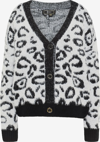 faina Knit Cardigan in White: front