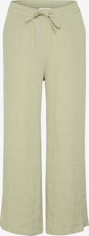 Cream Wide Leg Bukser 'Bellis' i grøn: forside