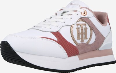 TOMMY HILFIGER Nízke tenisky - zlatá / staroružová / pastelovo červená / biela, Produkt