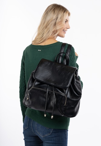 usha BLUE LABEL Backpack in Black: front