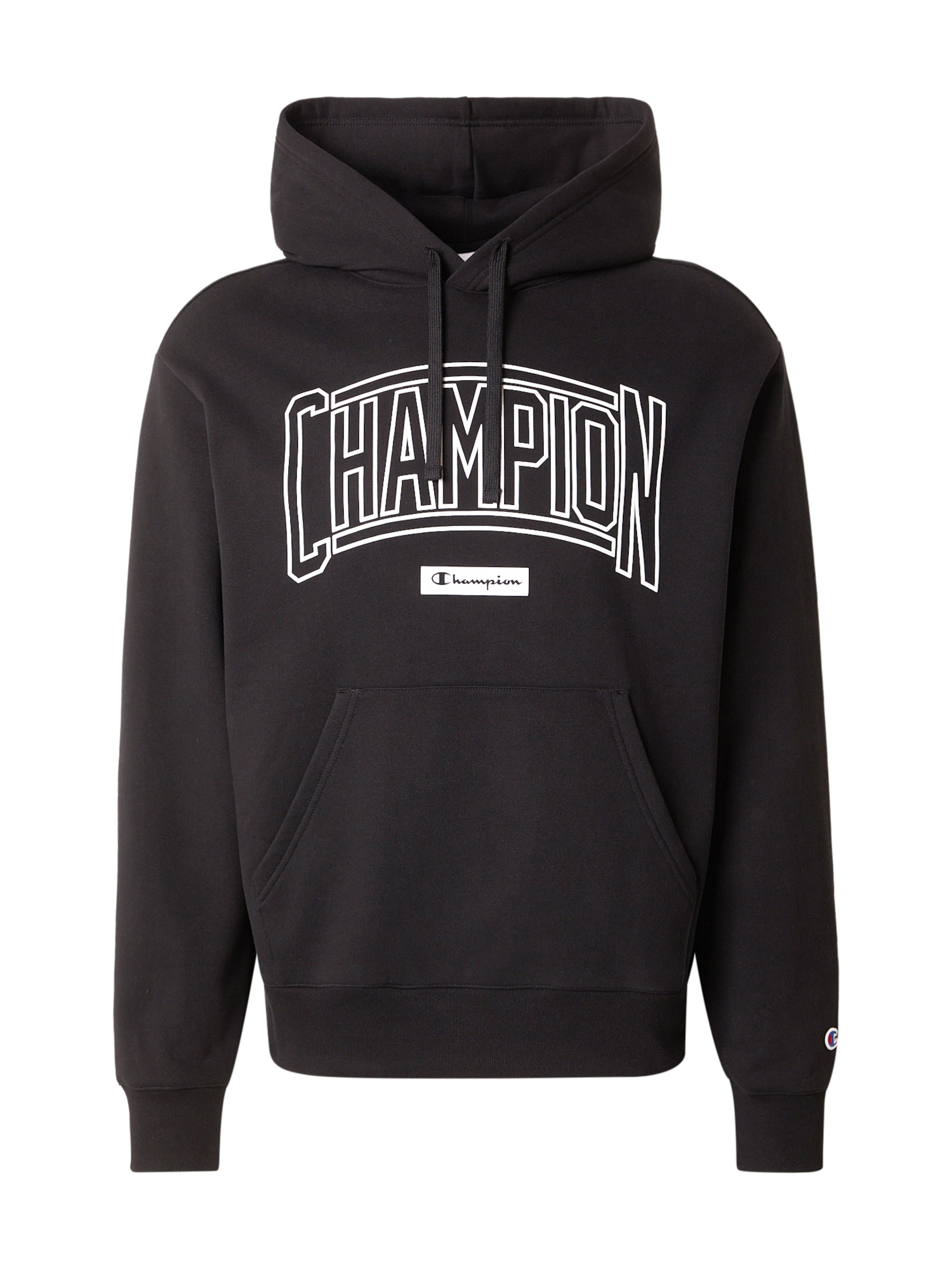 Champion Authentic Athletic Apparel Sweatshirt in Black: front