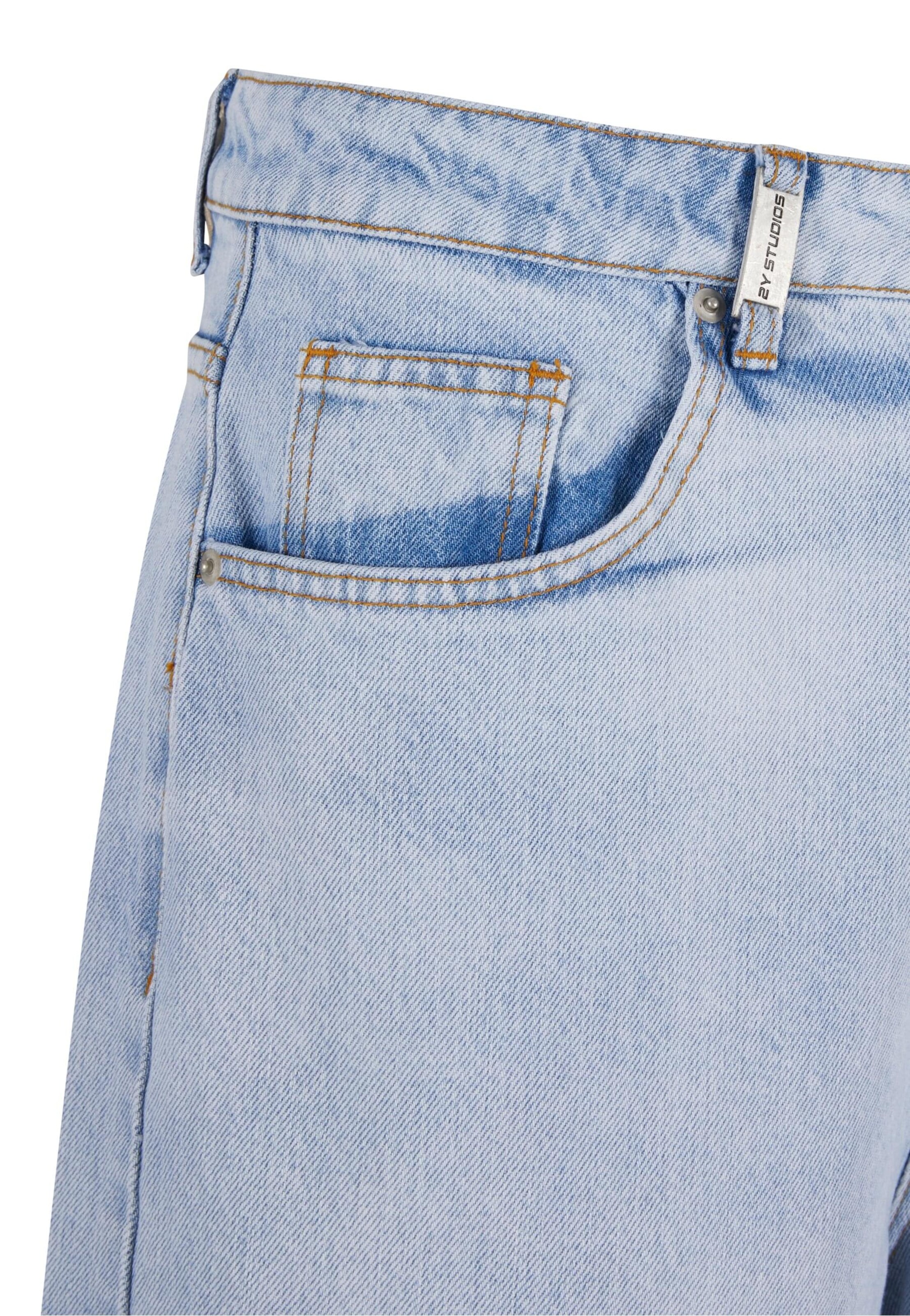 mėlyna 2Y Studios „Baggy“ Džinsai 'Junan'