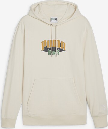 PUMA Athletic Sweatshirt in White: front