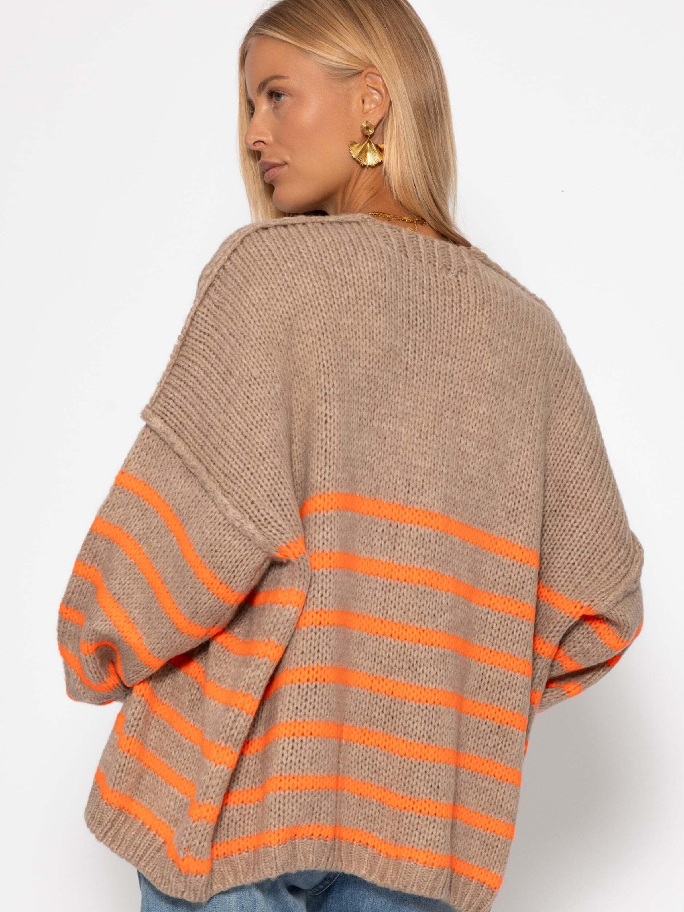 SASSYCLASSY Oversizestrickjacke‌‌ in Beige