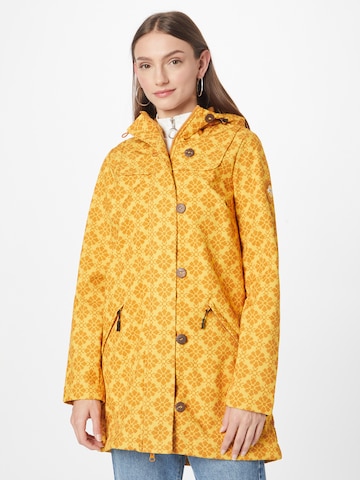 Blutsgeschwister Weatherproof jacket 'Wild Weather' in Yellow: front