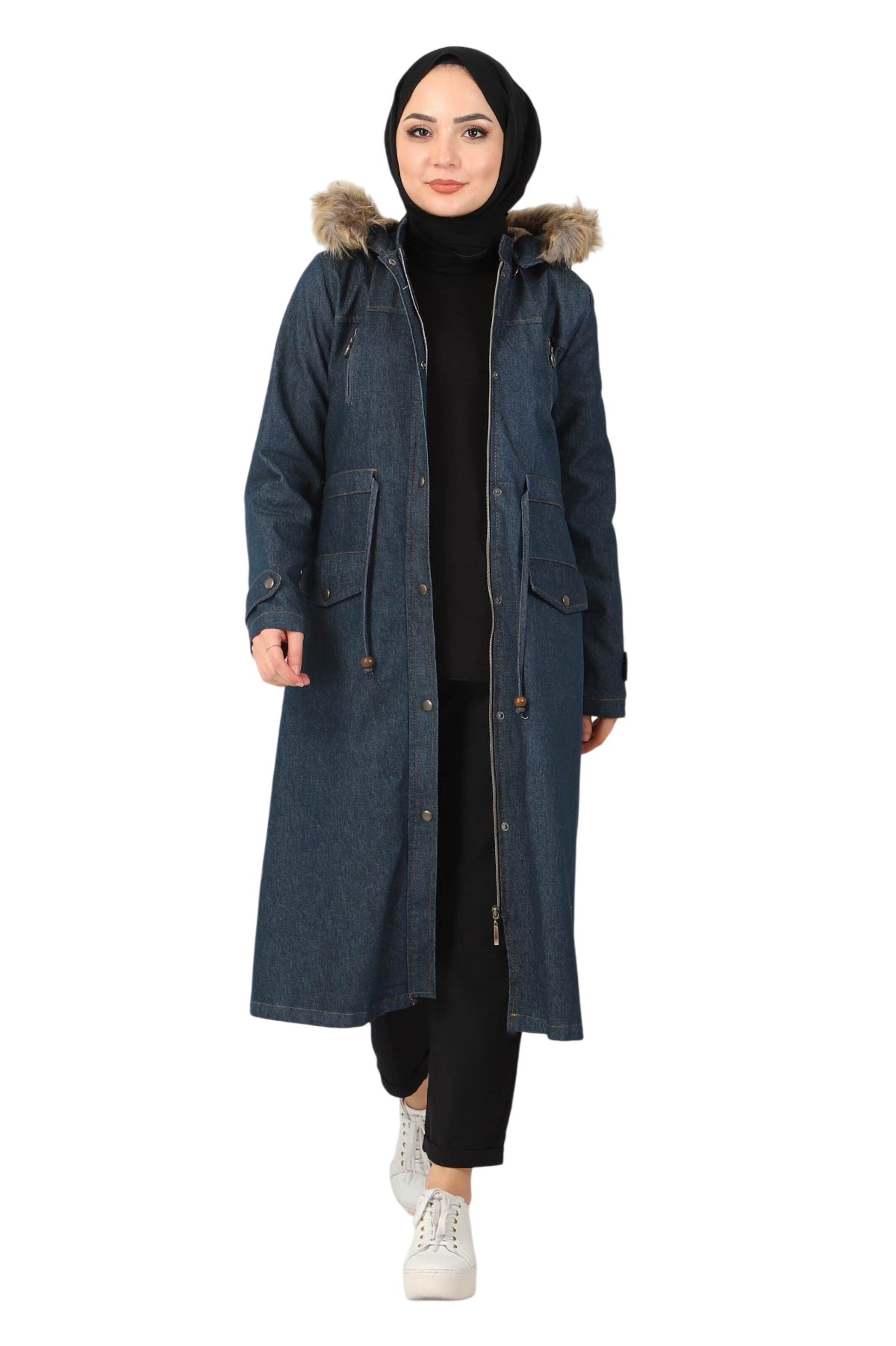 MODAMIHRAM Between-seasons parka in Green: front