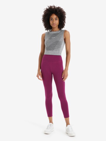 ICEBREAKER Skinny Sporthose in Lila