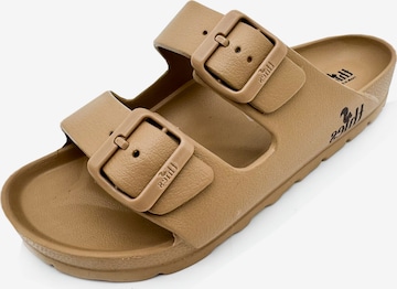 thies Pantolette 'Ecofoam Sandal' in Braun: Vorderseite