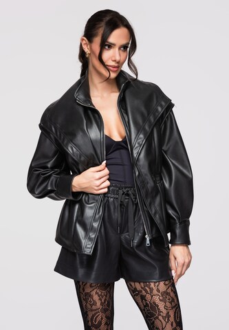 Ombre Jacke in Schwarz