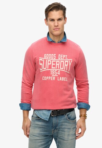 Superdry Sweatshirt in Rood: voorkant