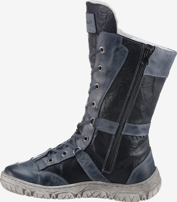 KRISBUT Lace-Up Boots in Blue: front