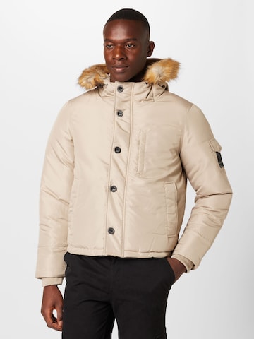 BURTON MENSWEAR LONDON Between-season jacket in Grey: front