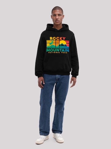 Sweat-shirt 'US National Parks Rocky Mountain Sunset' F4NT4STIC en noir