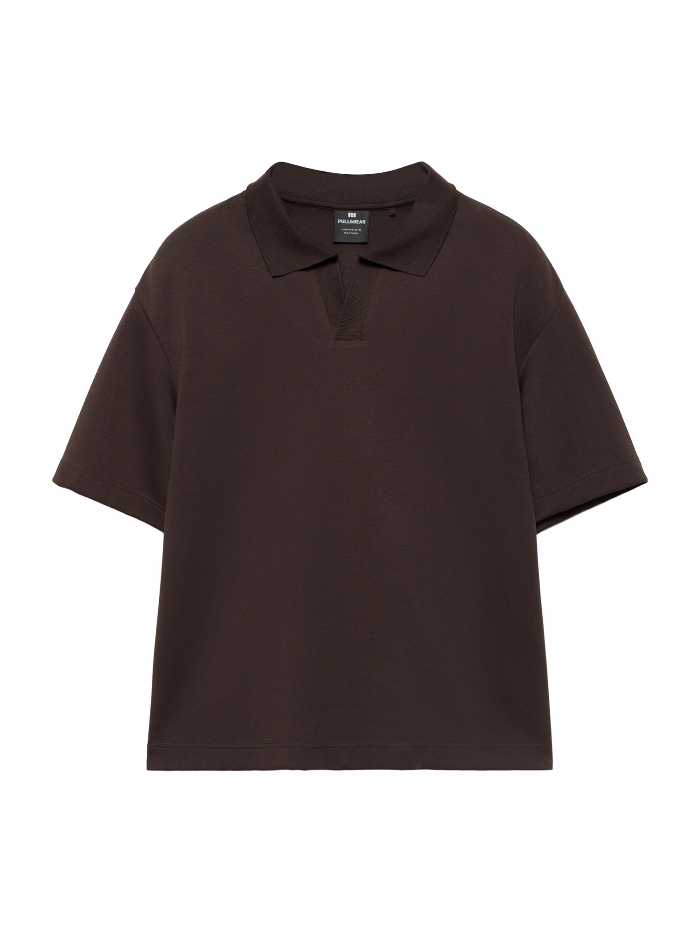 Pull&Bear Poloshirt in schoko, Produktansicht