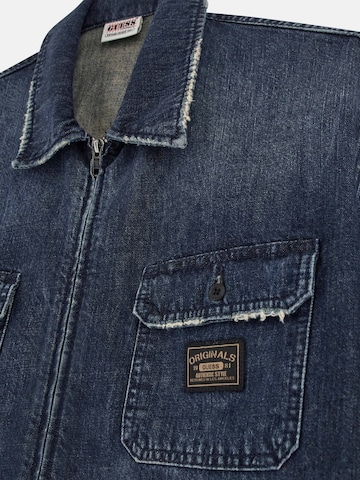 GUESS Comfort fit Button Up Shirt in Blue